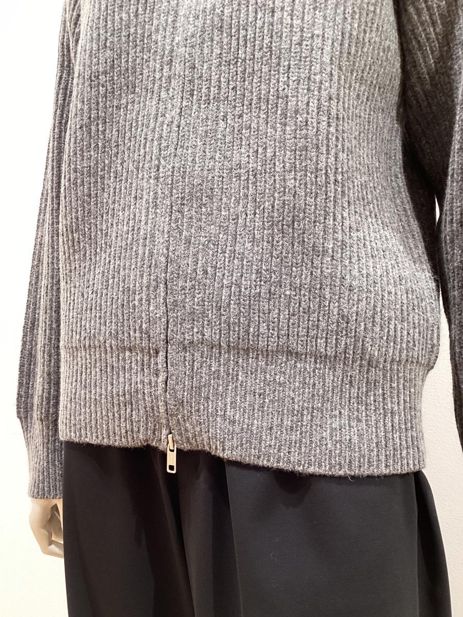 HYKE（ハイク）／RIBBED ZIP SWEATER（11445）