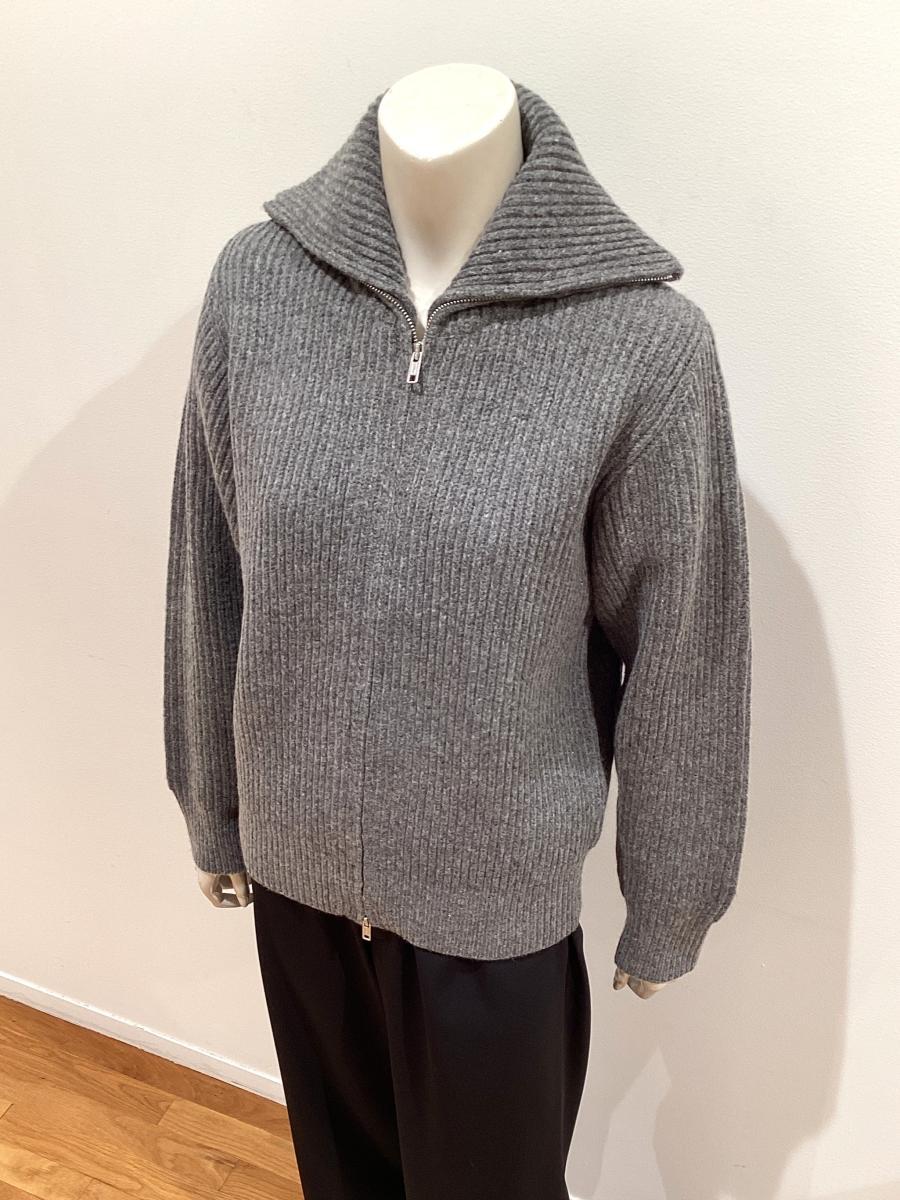 HYKE（ハイク）／RIBBED ZIP SWEATER（11445）