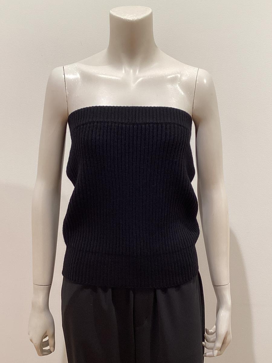 HYKE（ハイク）／RIBBED STRAPLESS SWEATER（11447）