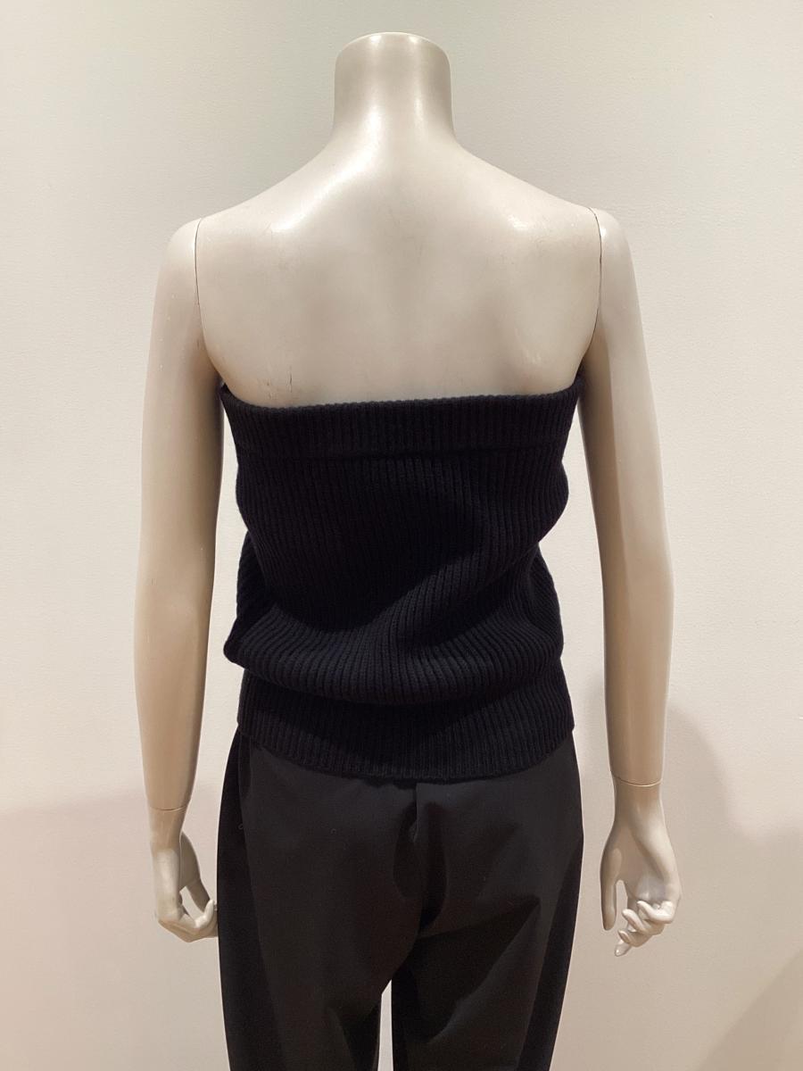 HYKE（ハイク）／RIBBED STRAPLESS SWEATER（11447）