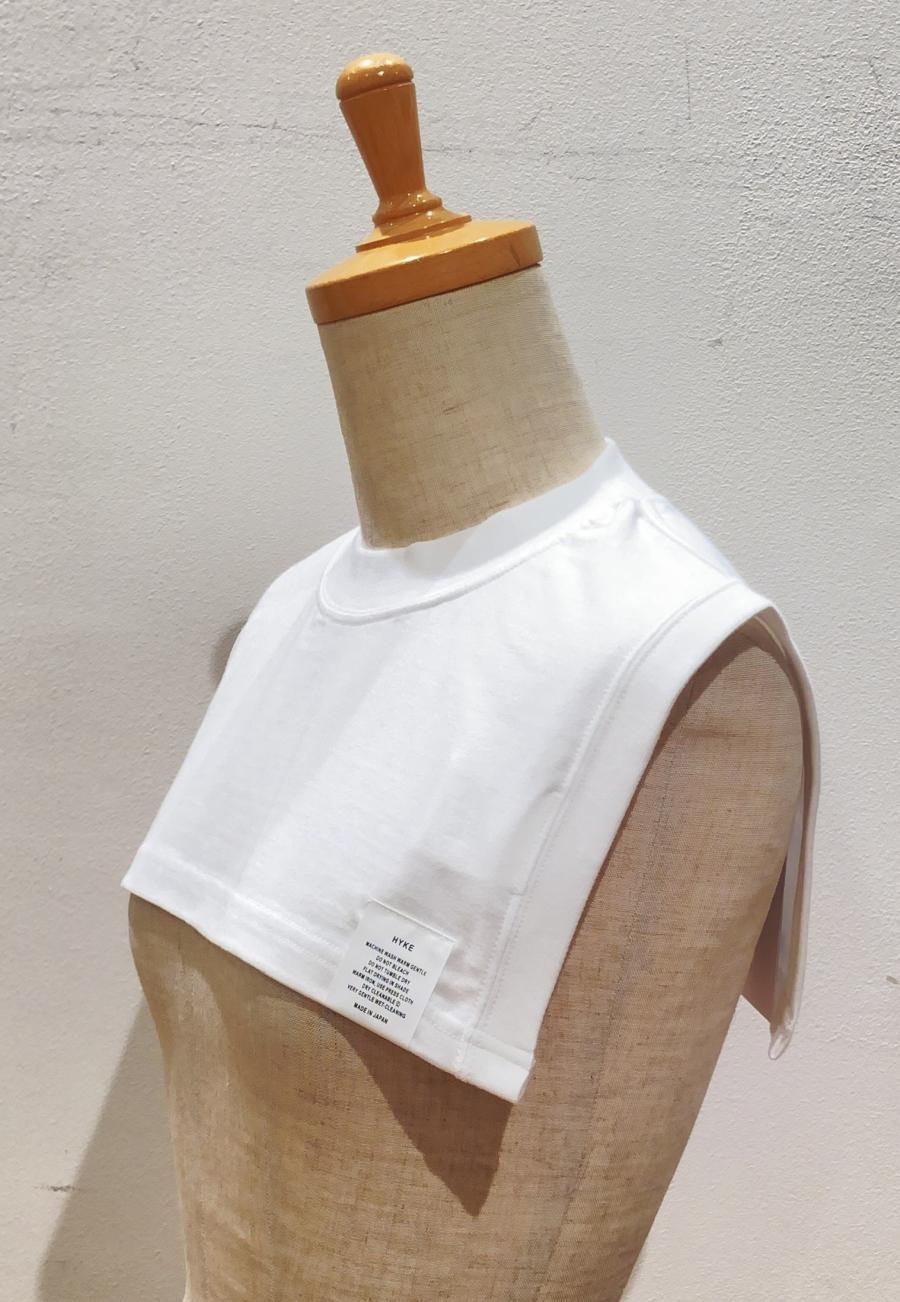HYKE（ハイク）／ CROPPED OVERLAY TOP 6.5OZ（12422）