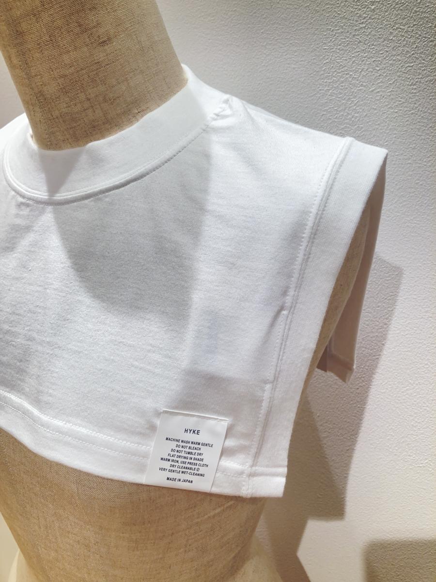 HYKE（ハイク）／ CROPPED OVERLAY TOP 6.5OZ（12422）