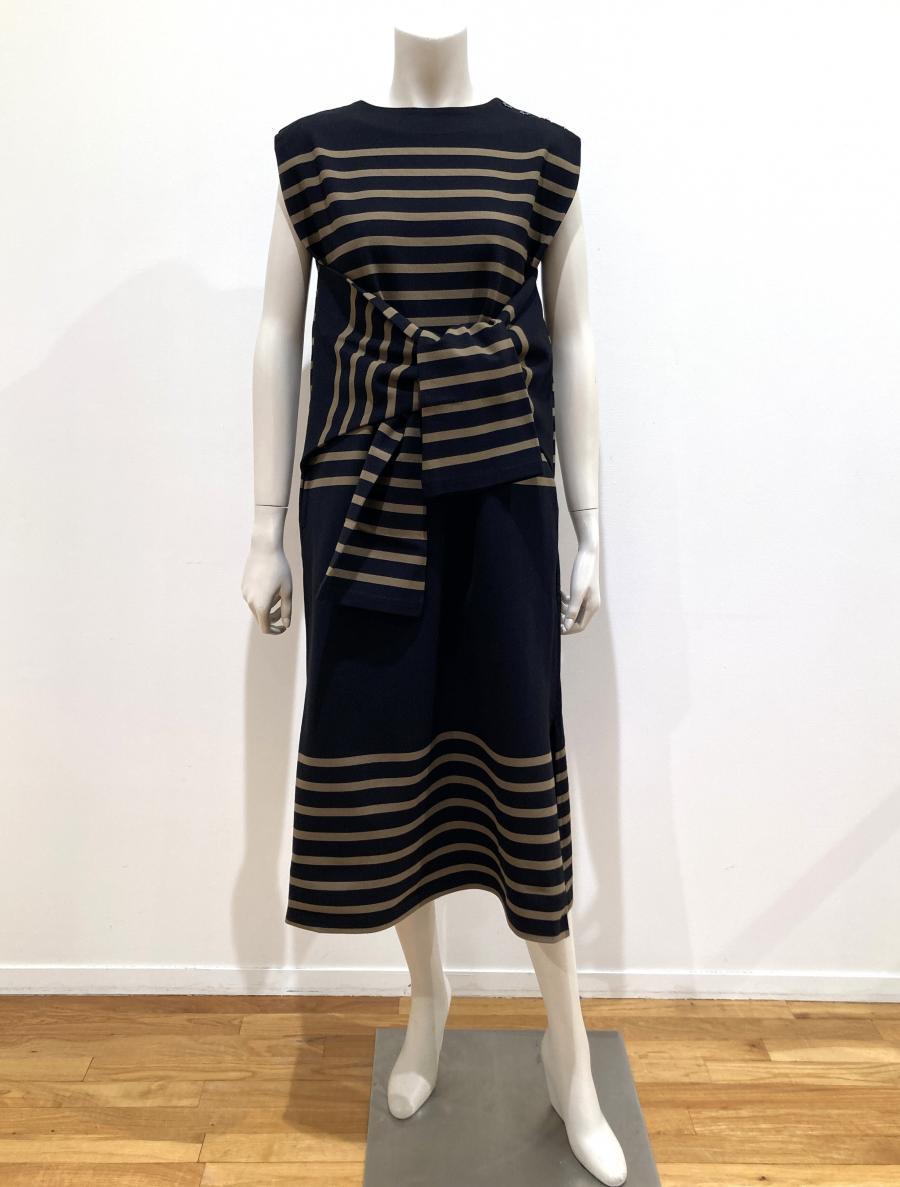 HYKE（ハイク）／TIE-DETAIL BASQUE DRESS（12425）