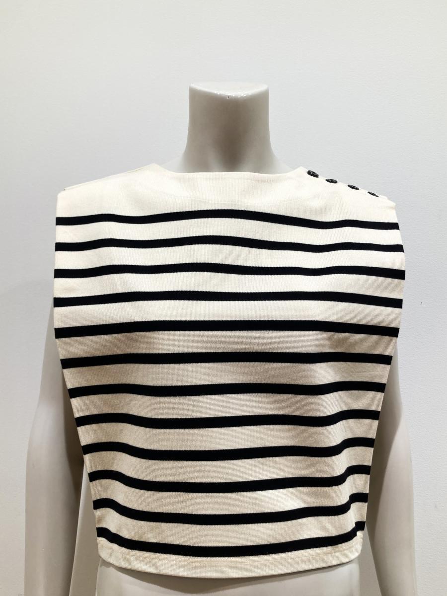 HYKE（ハイク）／SLEEVELESS BASQUE SHIRT（12427）