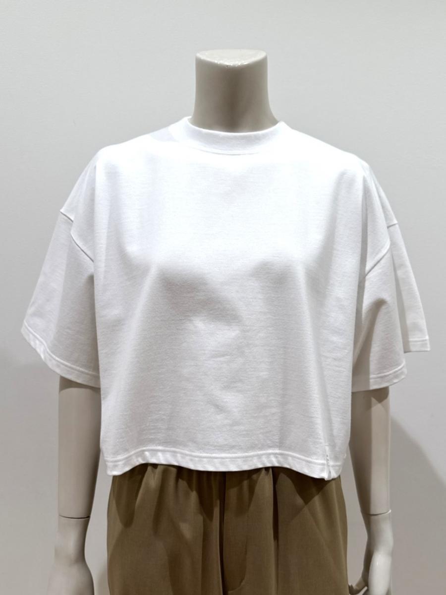 HYKE（ハイク）／CROPPED SHORT-SLV TEE/BIG FIT(6.5OZ)（12438）