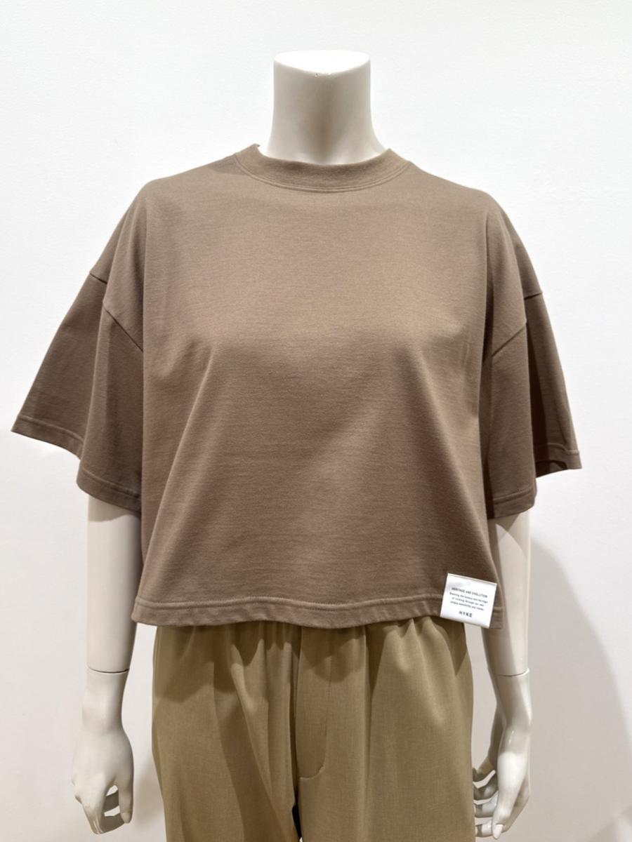 HYKE（ハイク）／CROPPED SHORT-SLV TEE/BIG FIT(6.5OZ)（12438）