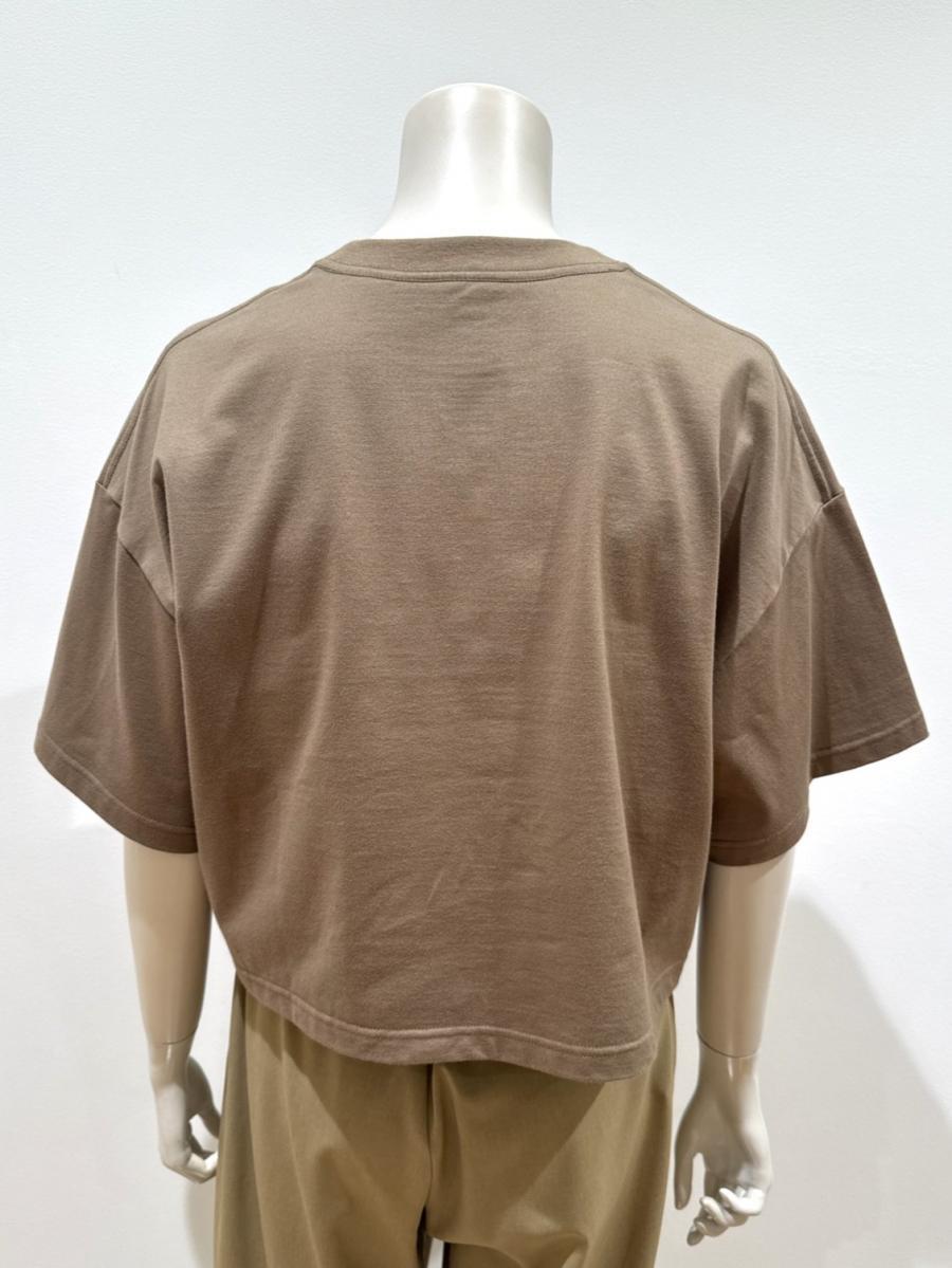 HYKE（ハイク）／CROPPED SHORT-SLV TEE/BIG FIT(6.5OZ)（12438）
