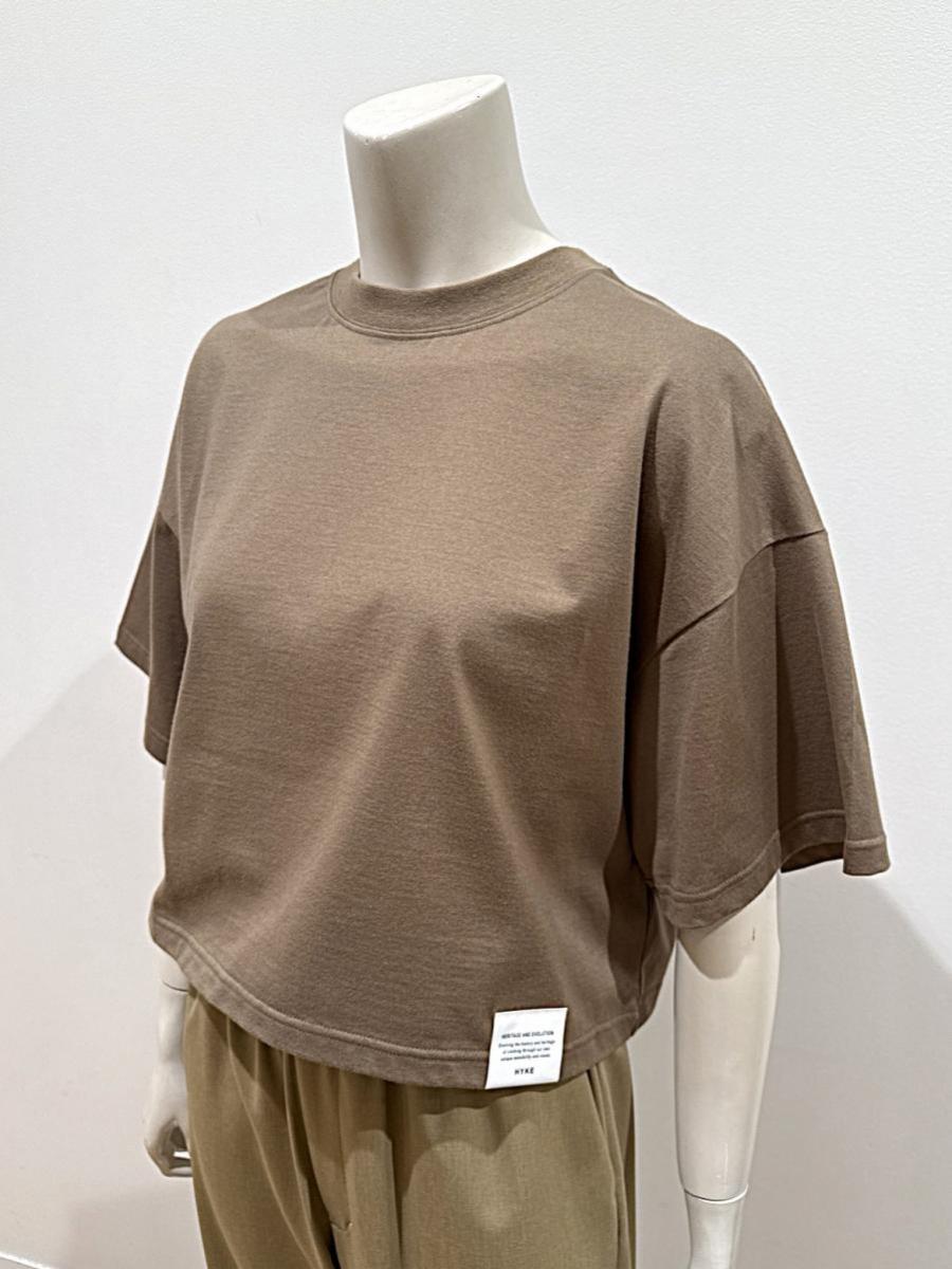 HYKE（ハイク）／CROPPED SHORT-SLV TEE/BIG FIT(6.5OZ)（12438）