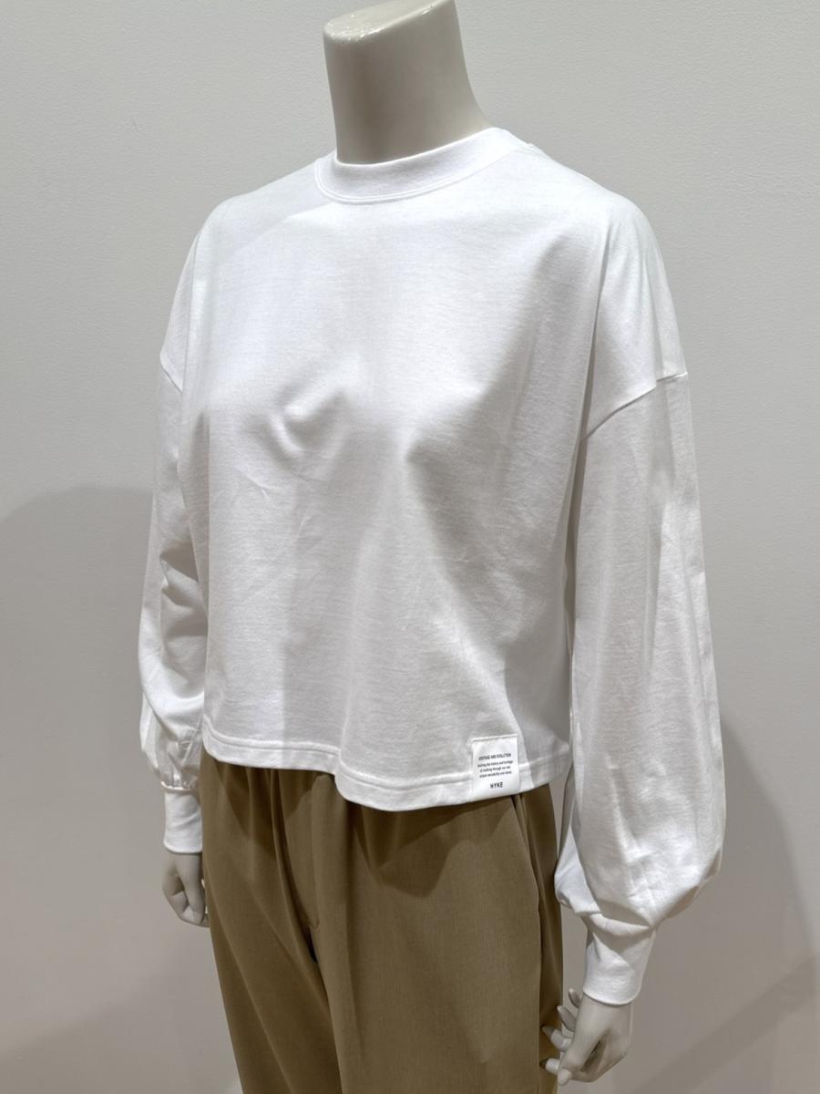 HYKE（ハイク）／CROPPED LONG-SLV TEE/BIG FIT（12439）