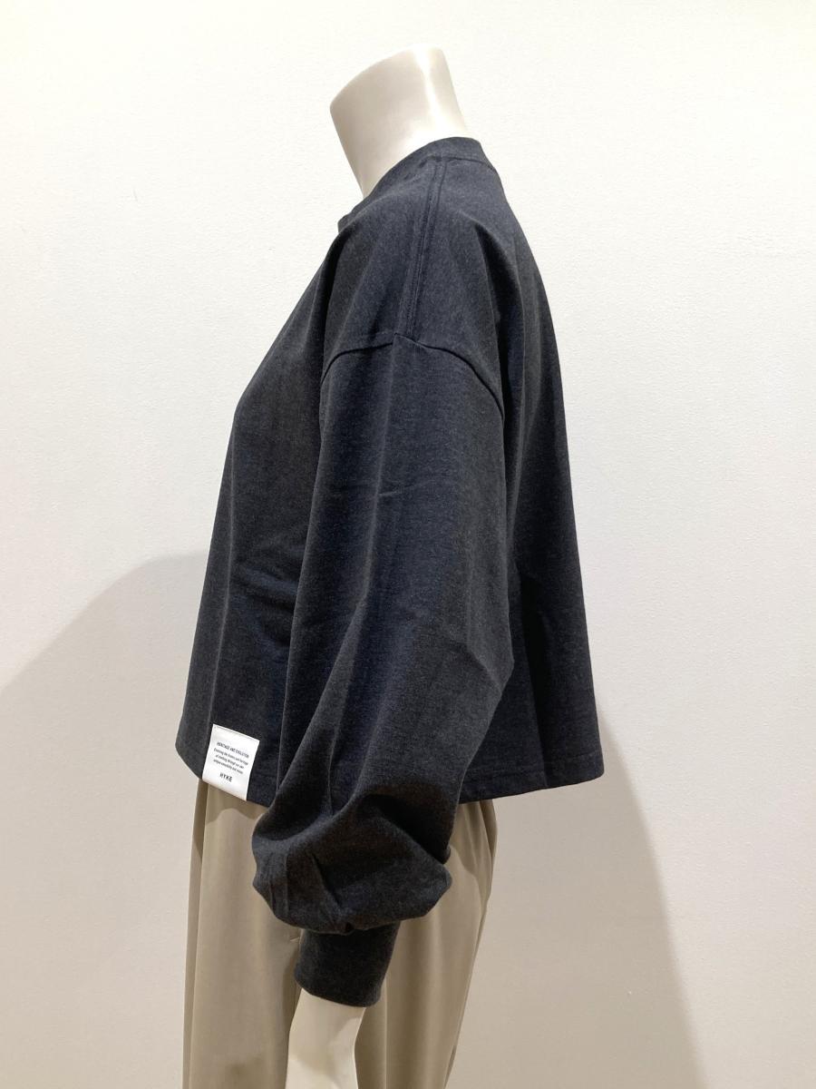HYKE（ハイク）／CROPPED LONG-SLV TEE/BIG FIT（12454）　