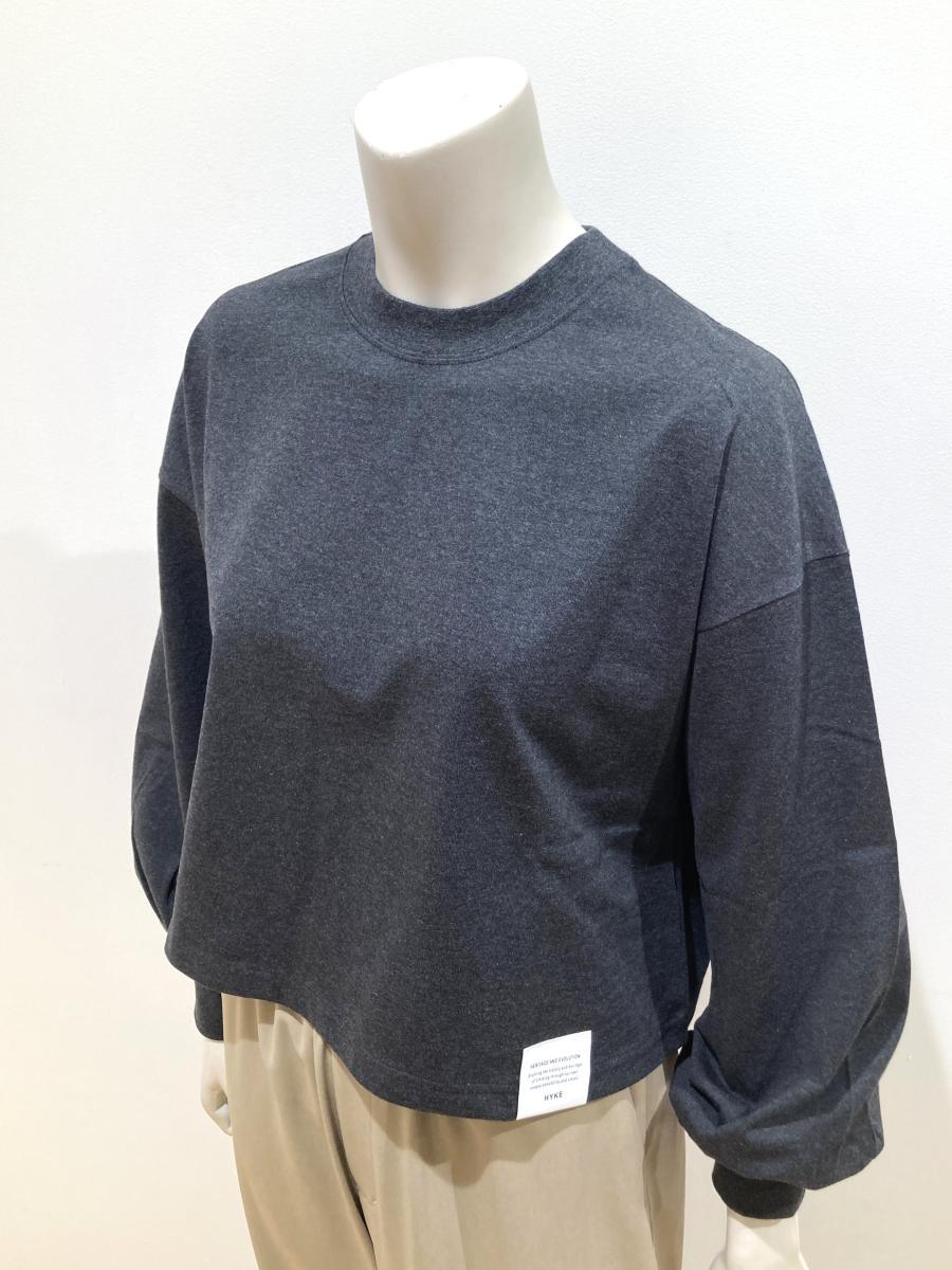 HYKE（ハイク）／CROPPED LONG-SLV TEE/BIG FIT（12454）　