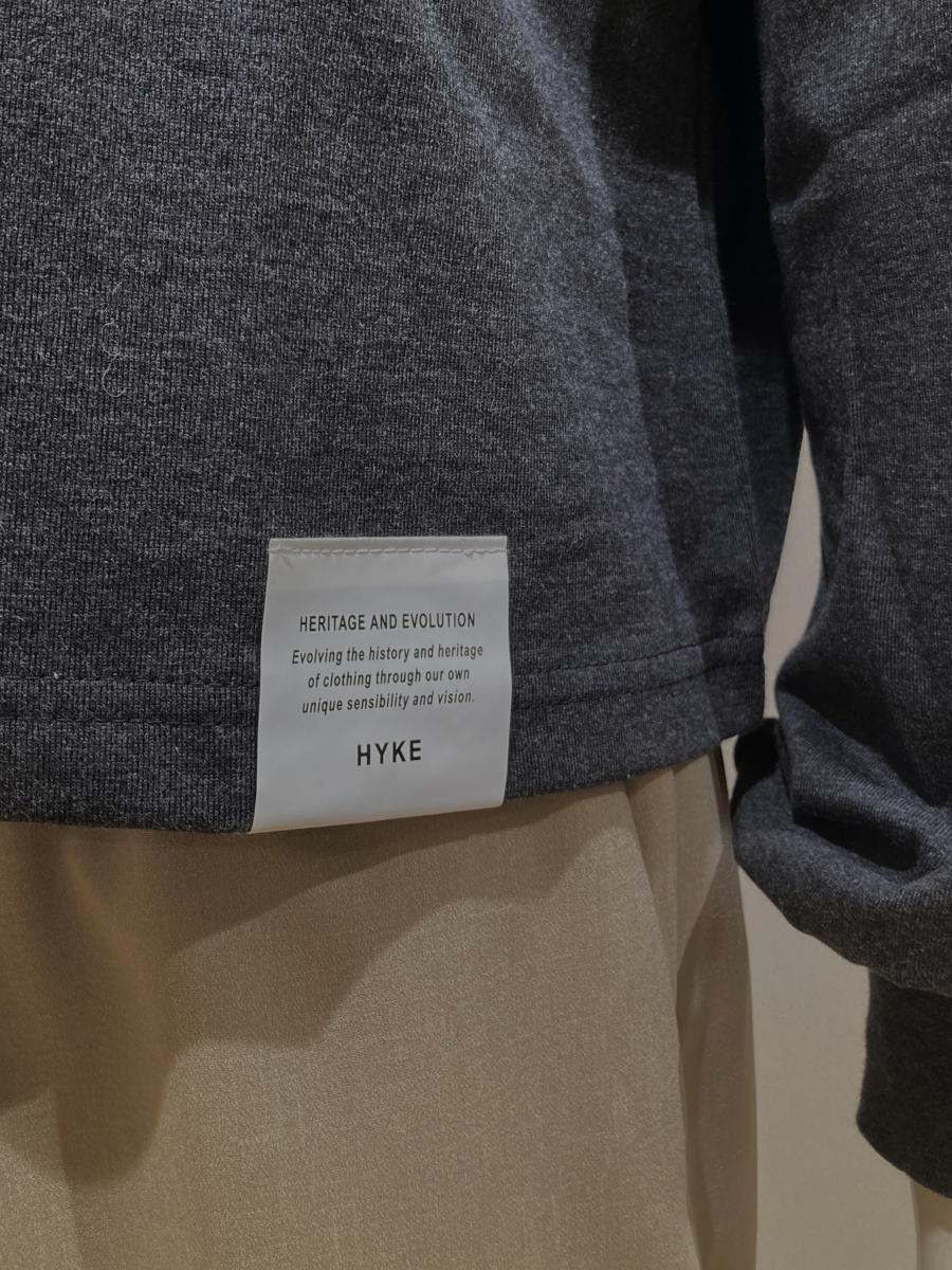HYKE（ハイク）／CROPPED LONG-SLV TEE/BIG FIT（12454）　