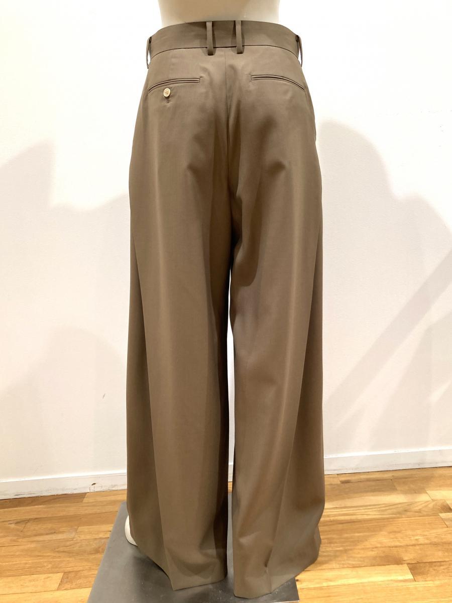 HYKE（ハイク）／WOOL SIDE TUCK PANTS（13378）