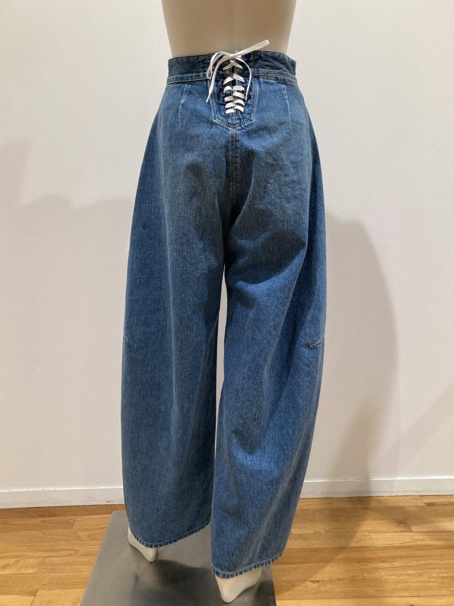 HYKE（ハイク）／SAILOR BARREL-LEG DENIM PANTS（13386）