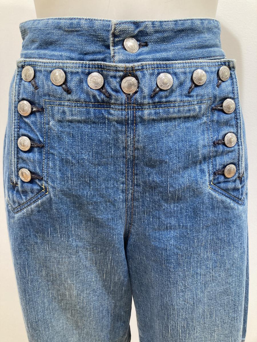 HYKE（ハイク）／SAILOR BARREL-LEG DENIM PANTS（13386）