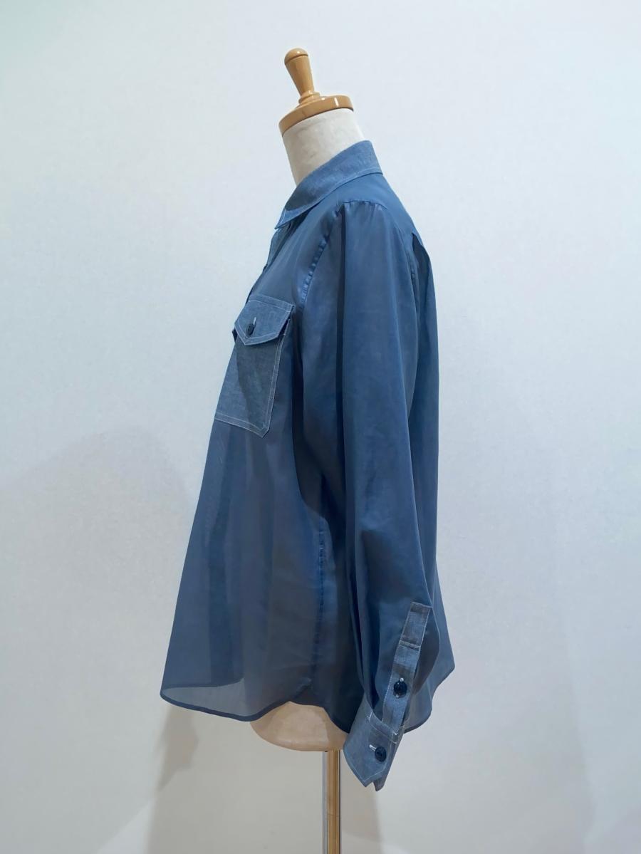 HYKE（ハイク）／ ブラウスSHEER CHAMBRAY SHIRT（15237）