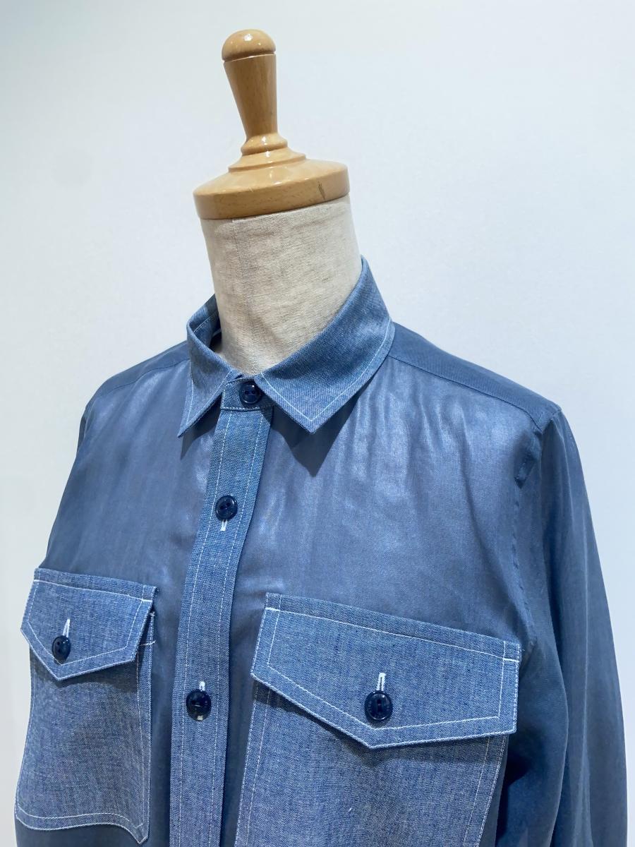 HYKE（ハイク）／ ブラウスSHEER CHAMBRAY SHIRT（15237）