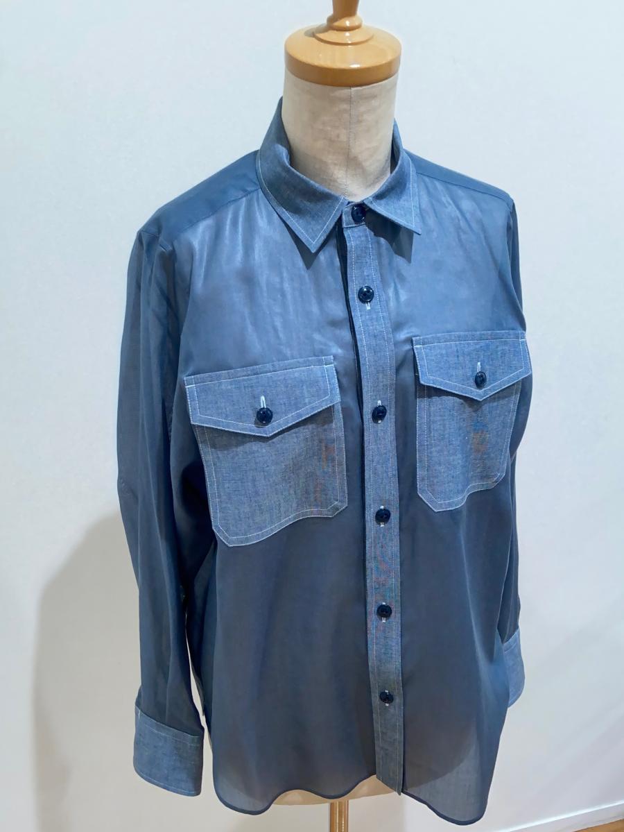 HYKE（ハイク）／ ブラウスSHEER CHAMBRAY SHIRT（15237）