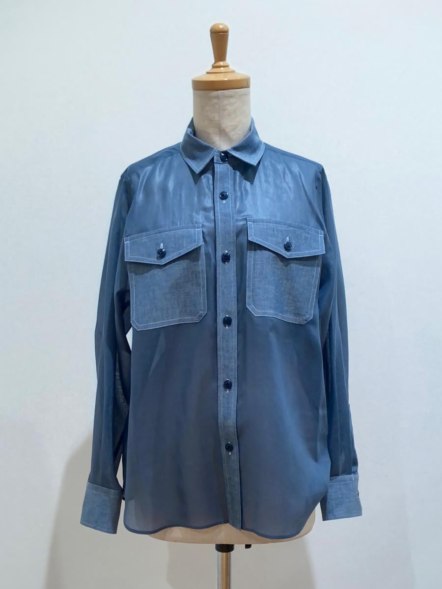 HYKE（ハイク）／ ブラウスSHEER CHAMBRAY SHIRT（15237）