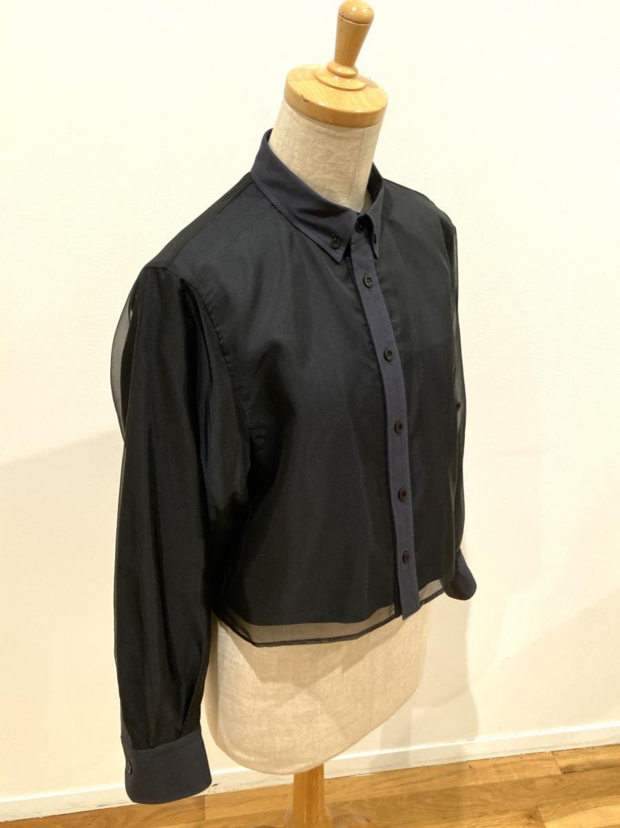 HYKE（ハイク）／ LAYERED OXFORD SHEER SHIRT（15247）