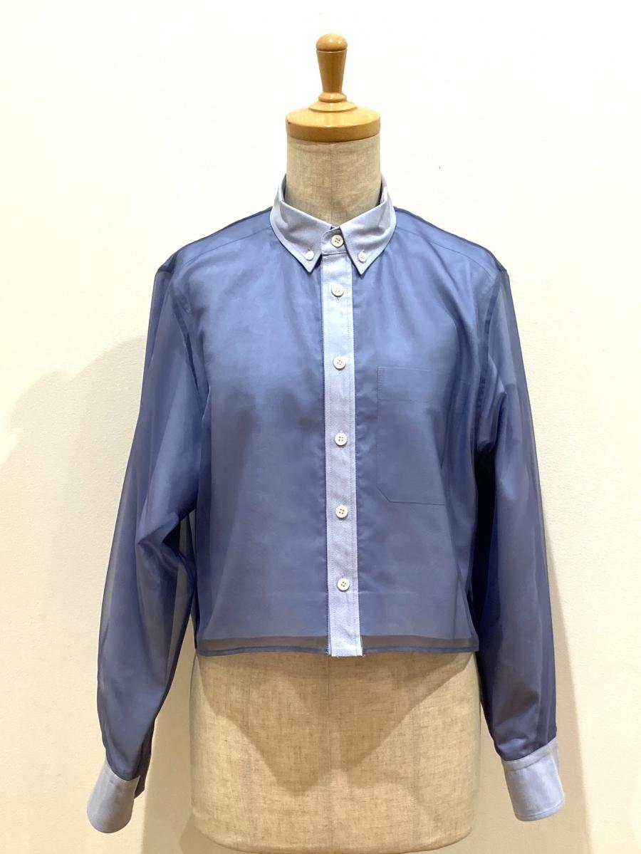HYKE（ハイク）／ LAYERED OXFORD SHEER SHIRT（15247）