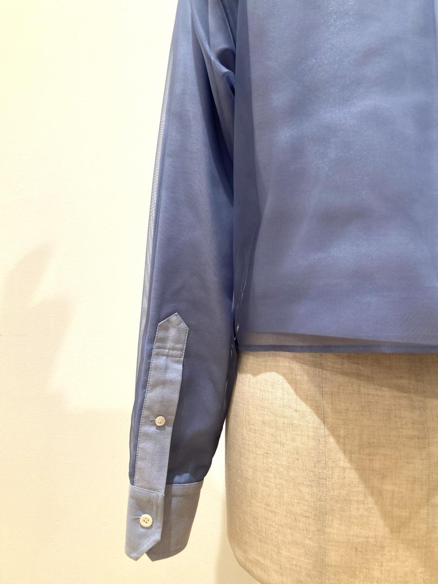 HYKE（ハイク）／ LAYERED OXFORD SHEER SHIRT（15247）