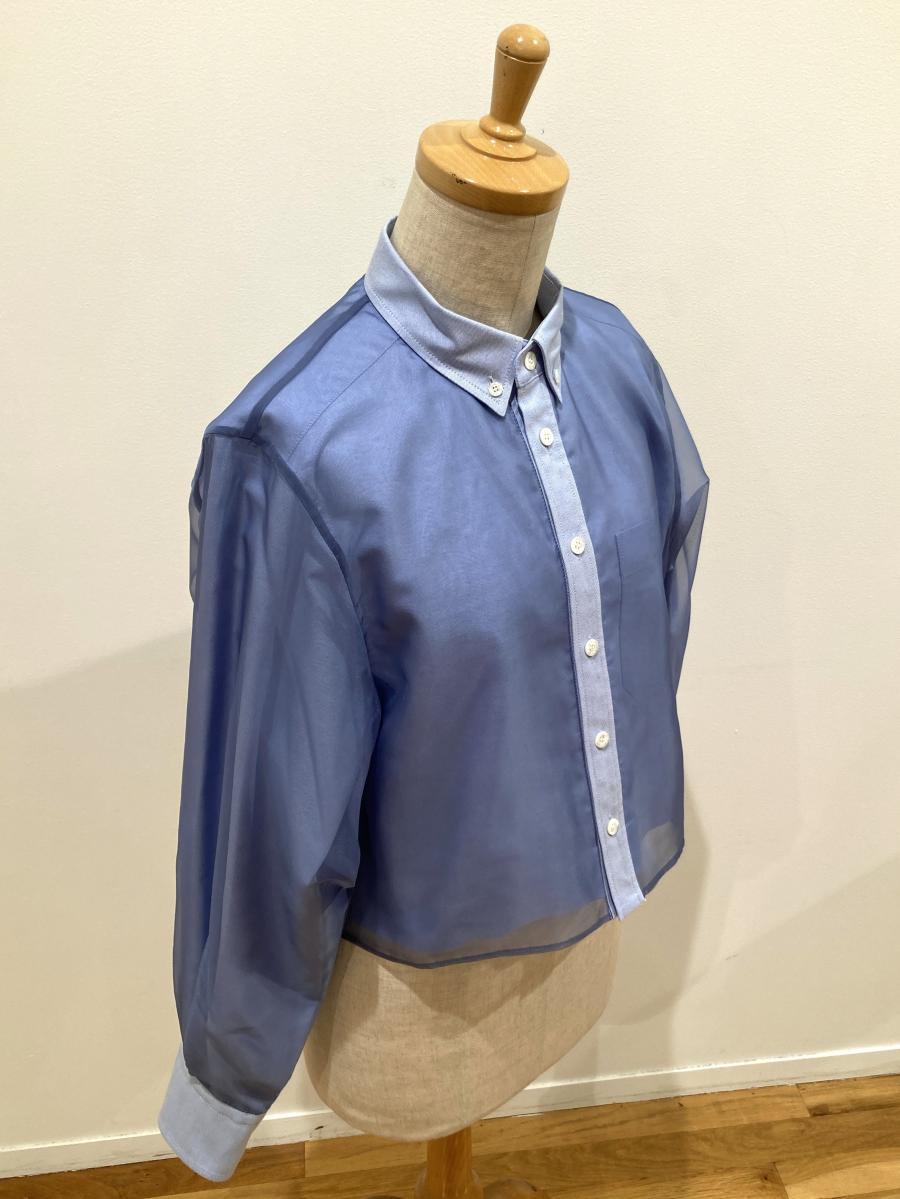 HYKE（ハイク）／ LAYERED OXFORD SHEER SHIRT（15247）