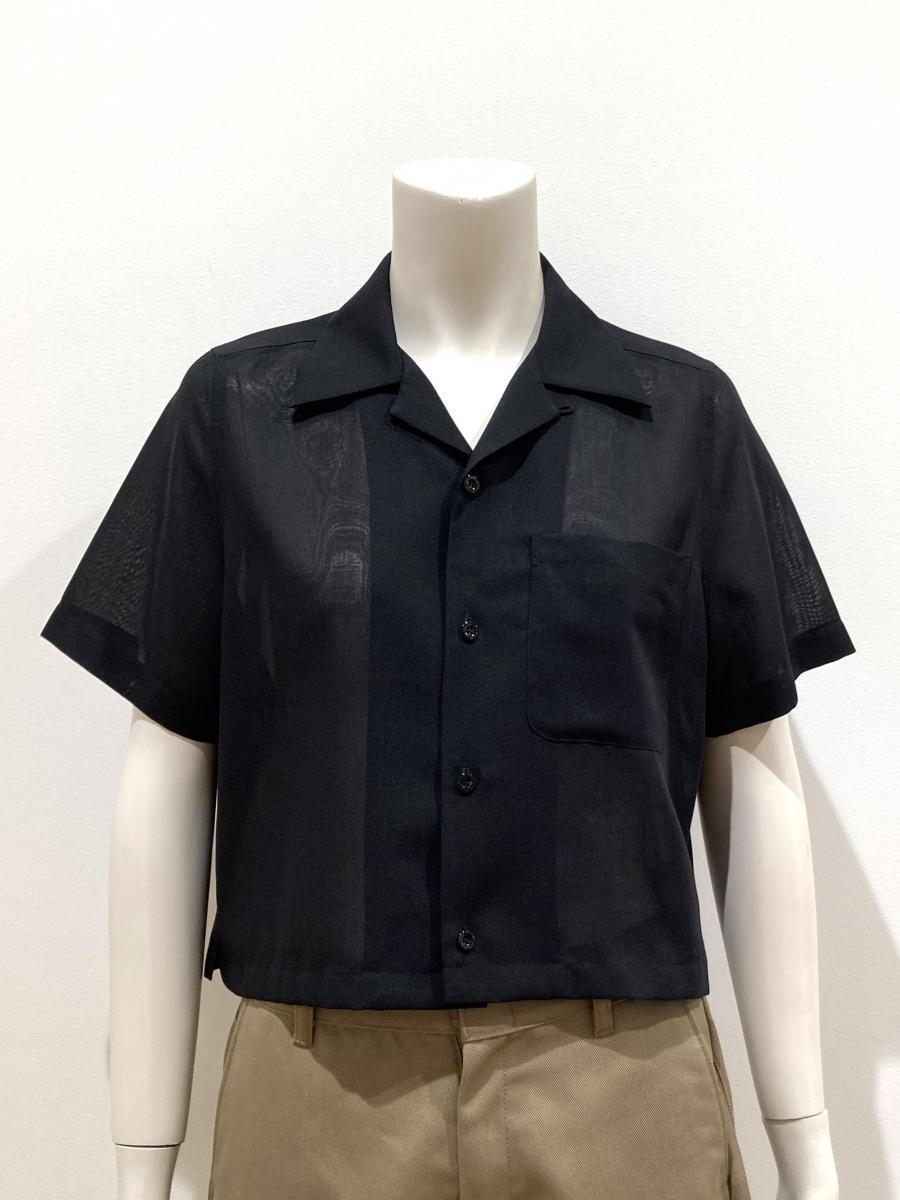 HYKE（ハイク）／T/W VOILE  CROPPED SHIRT（15256）