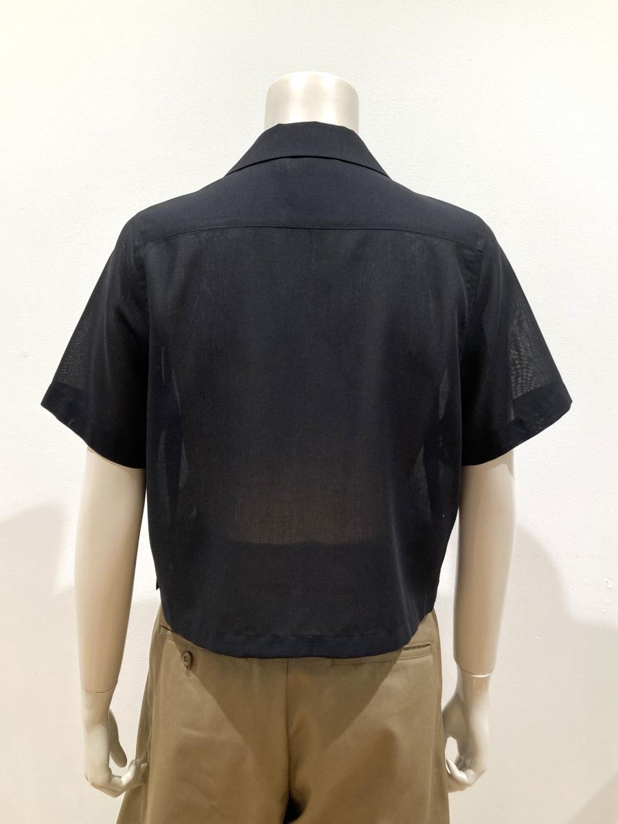 HYKE（ハイク）／T/W VOILE  CROPPED SHIRT（15256）