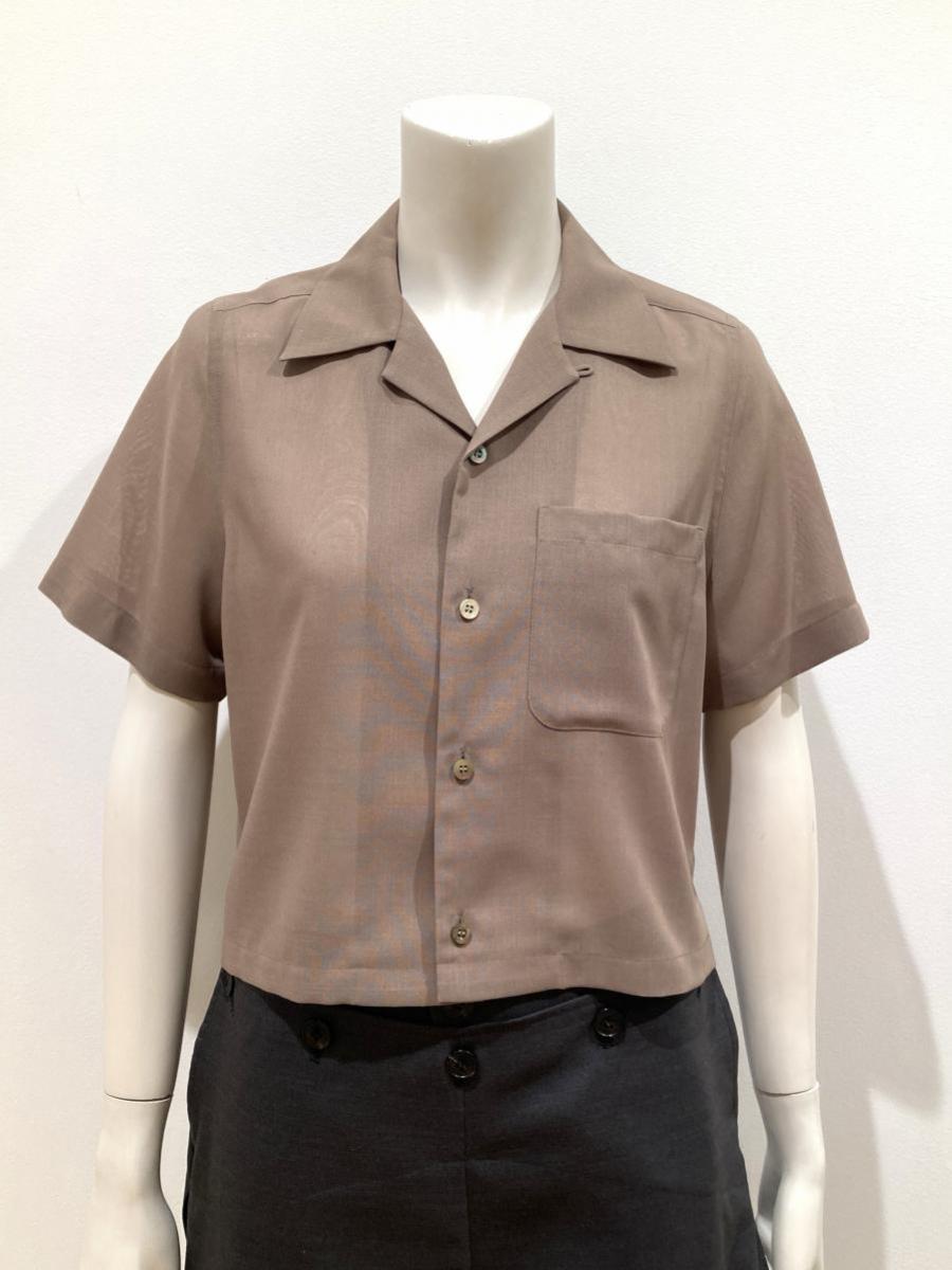 HYKE（ハイク）／T/W VOILE  CROPPED SHIRT（15256）