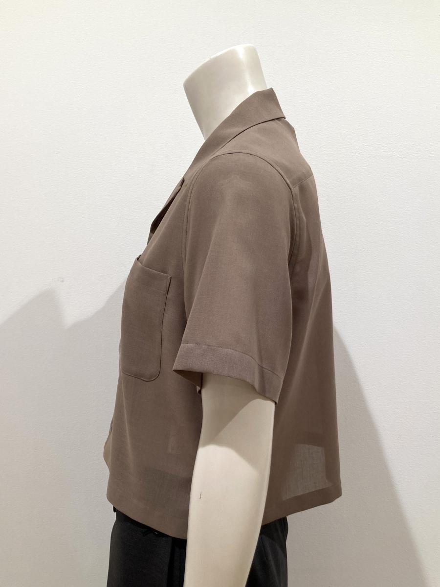 HYKE（ハイク）／T/W VOILE  CROPPED SHIRT（15256）