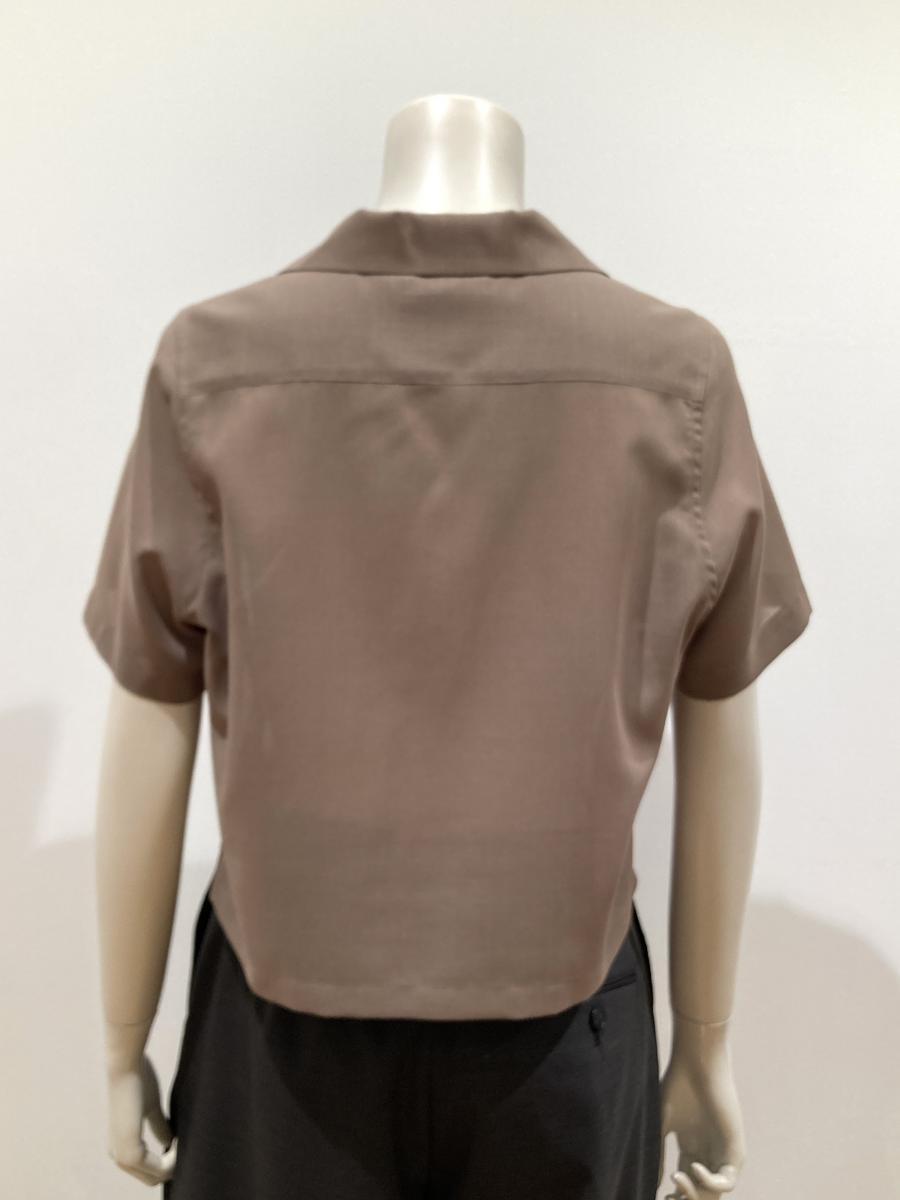 HYKE（ハイク）／T/W VOILE  CROPPED SHIRT（15256）