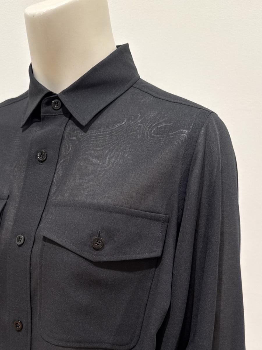 HYKE（ハイク）／T/W VOILE BALLOON SLEEVE CROPPED SHIRT（15257）