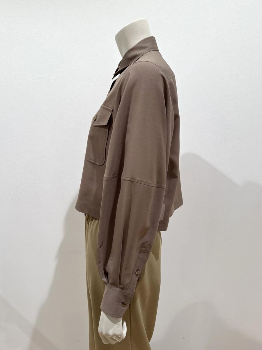 HYKE（ハイク）／T/W VOILE BALLOON SLEEVE CROPPED SHIRT（15257）