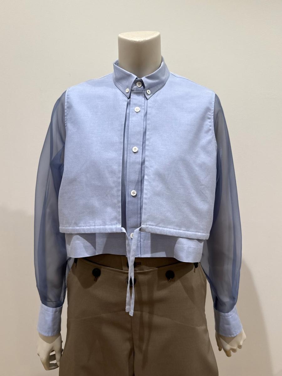 HYKE（ハイク）／OXFORD SHEER SLEEVE SHIRT（15262）