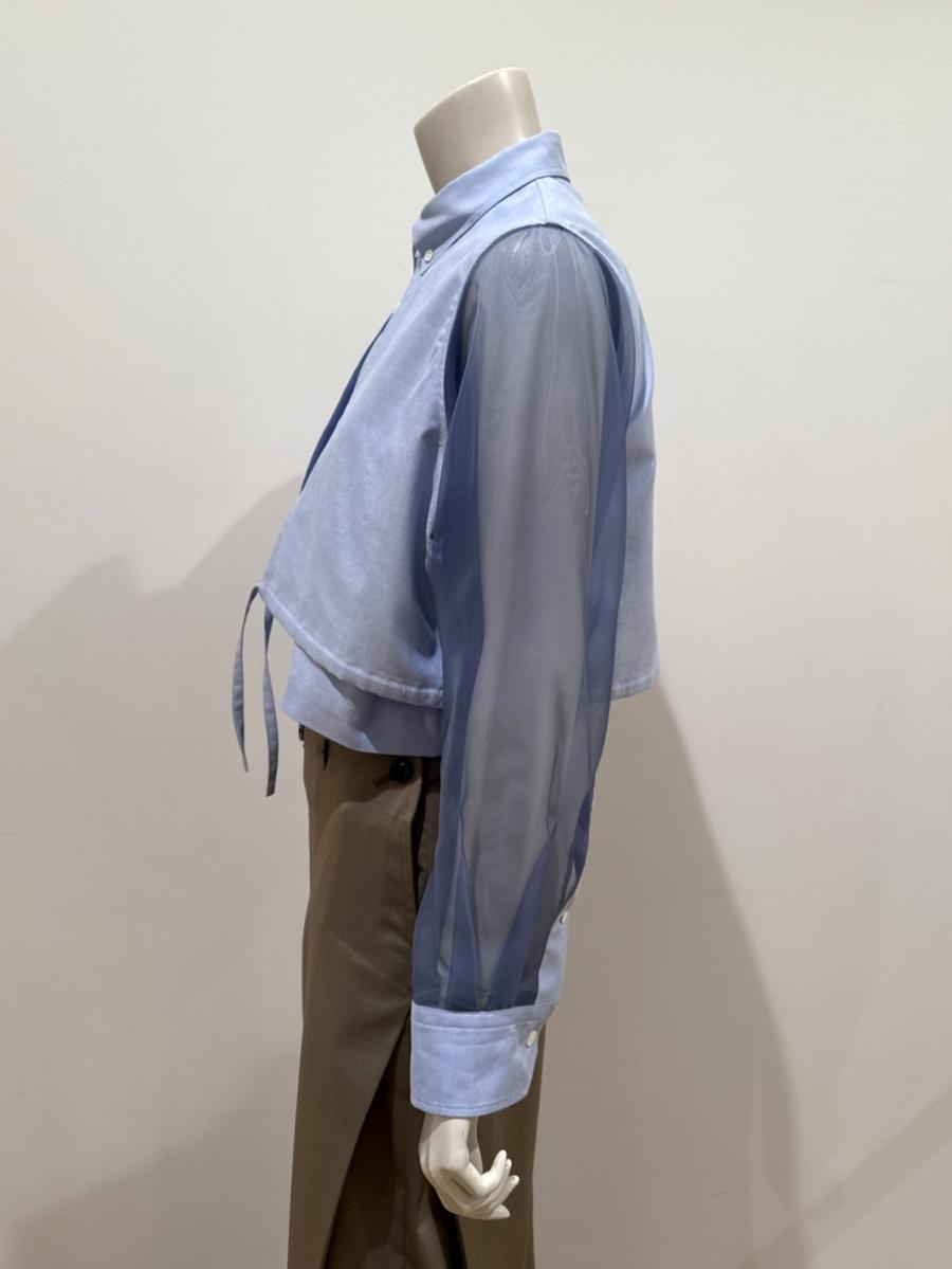 HYKE（ハイク）／OXFORD SHEER SLEEVE SHIRT（15262）