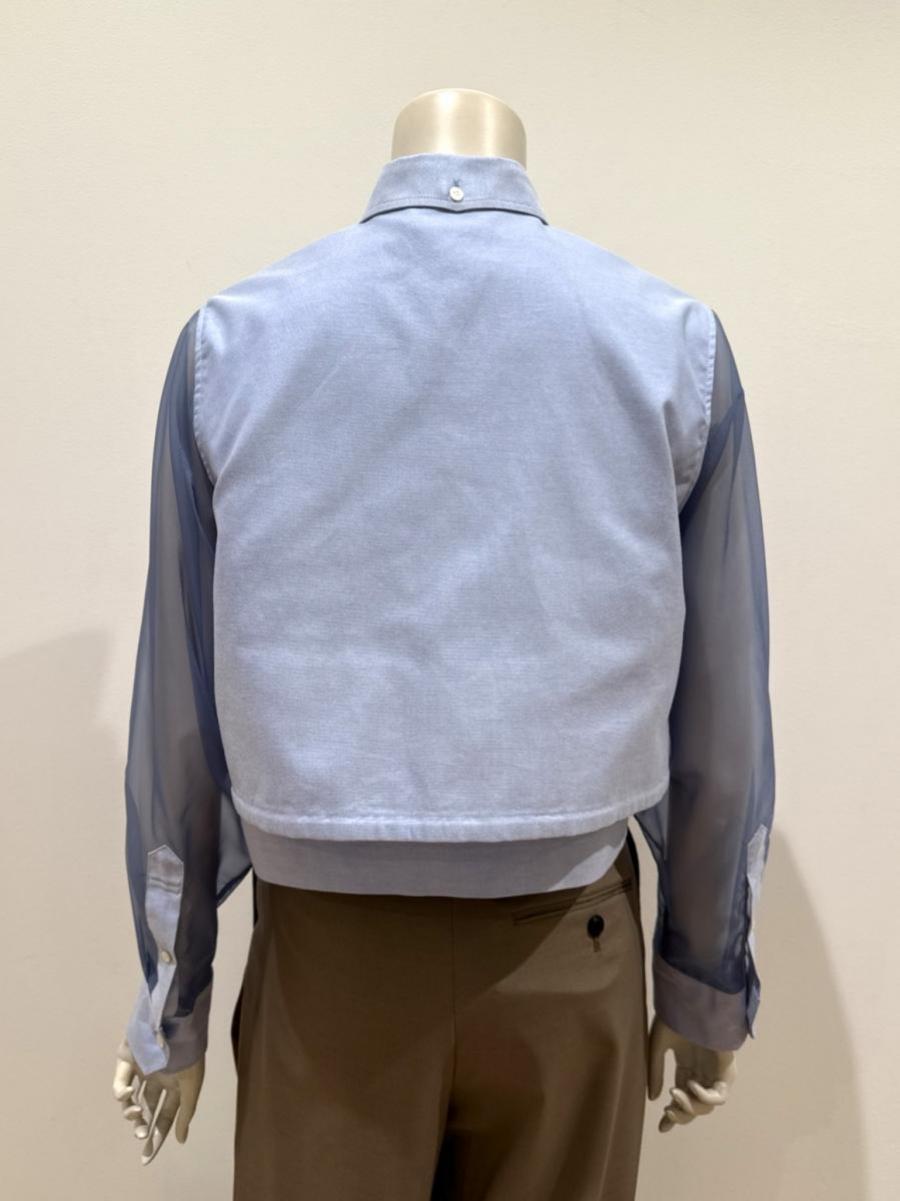 HYKE（ハイク）／OXFORD SHEER SLEEVE SHIRT（15262）