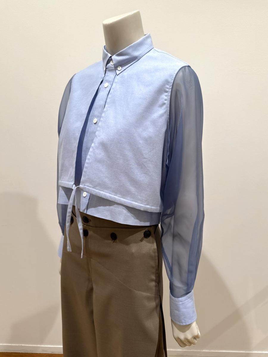 HYKE（ハイク）／OXFORD SHEER SLEEVE SHIRT（15262）