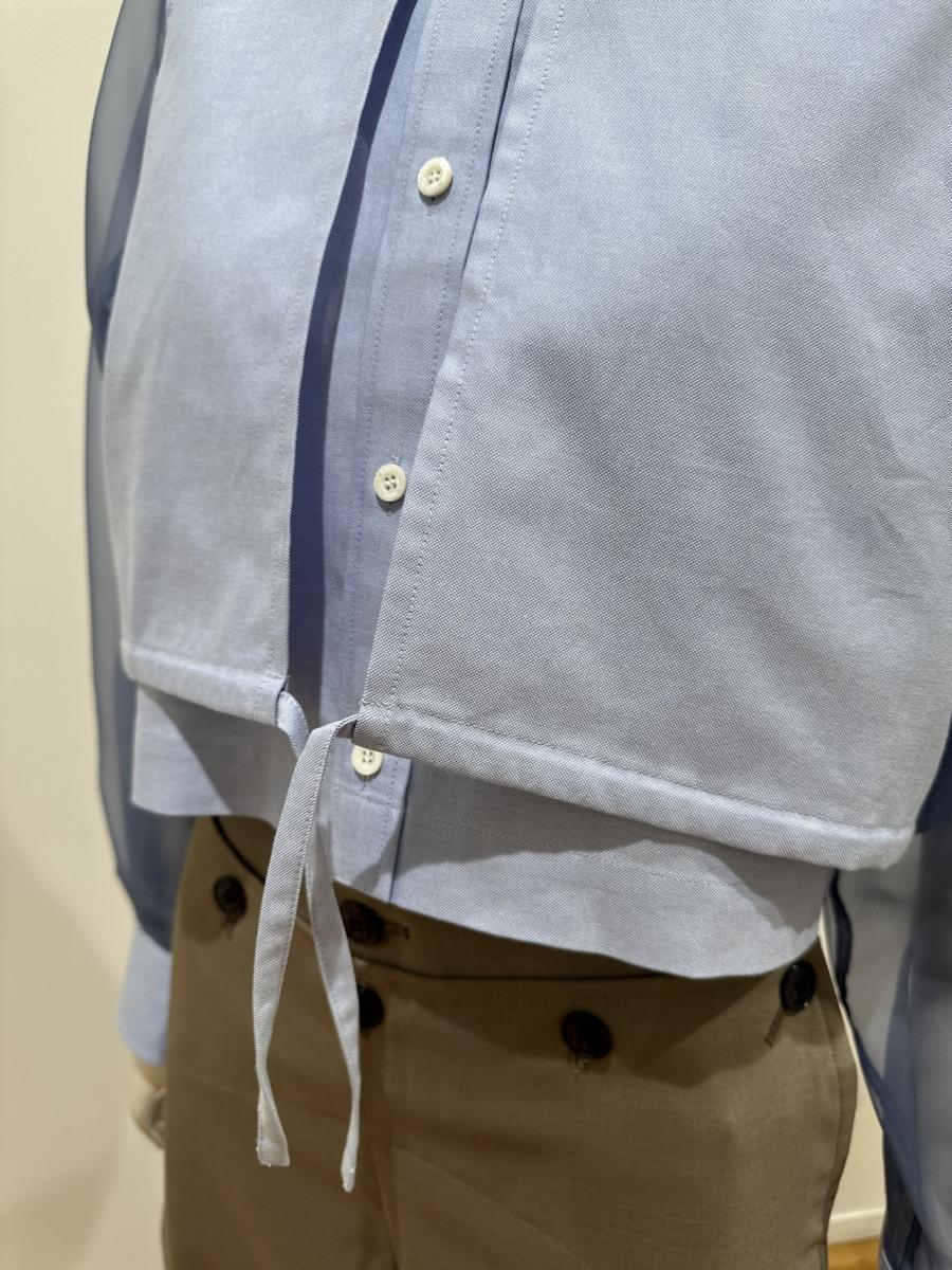 HYKE（ハイク）／OXFORD SHEER SLEEVE SHIRT（15262）