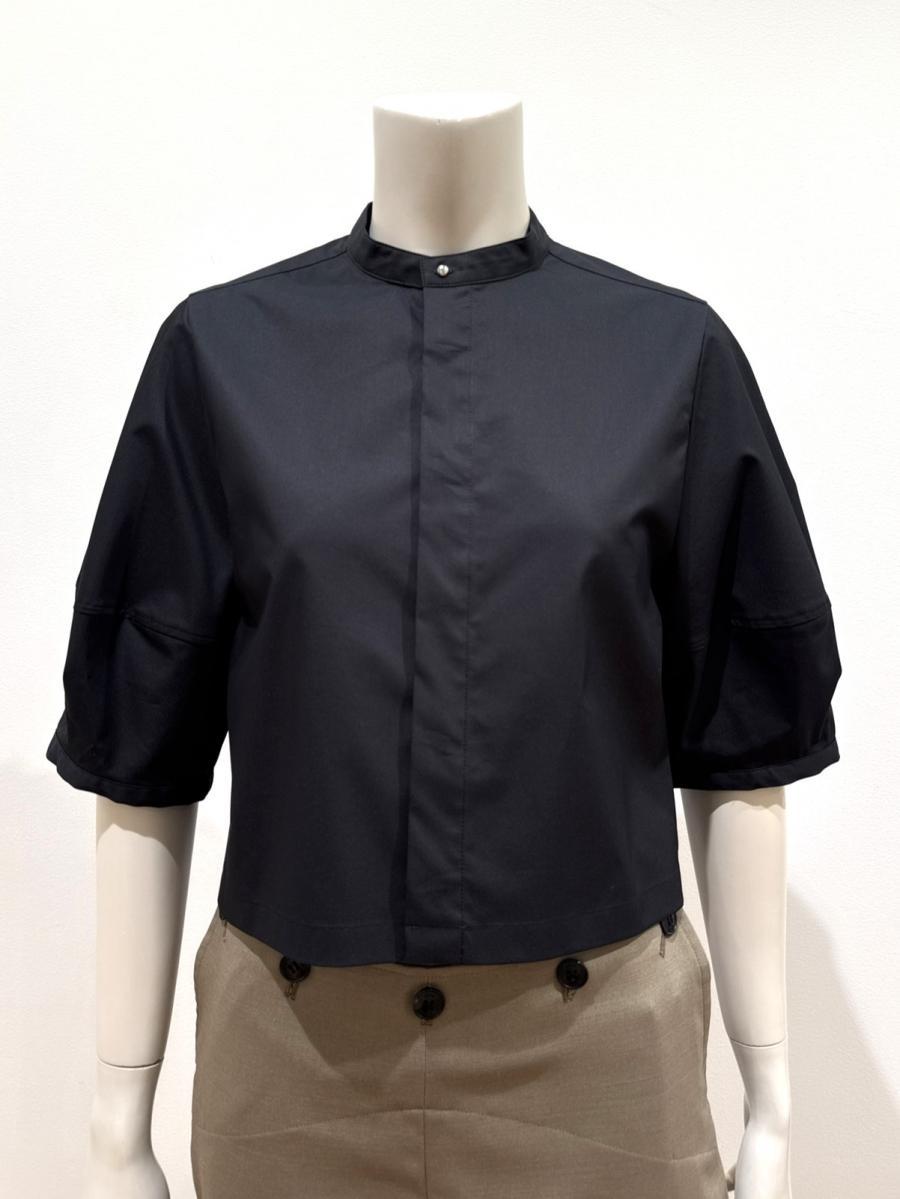  HYKE（ハイク）／T/C  BALLOON SLEEVE CROPPED BLOUSE（15264）