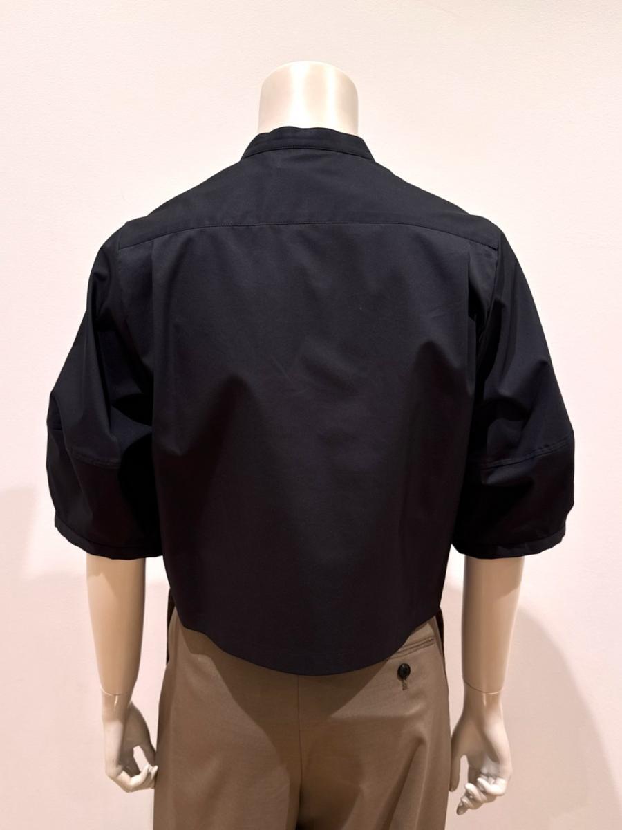  HYKE（ハイク）／T/C  BALLOON SLEEVE CROPPED BLOUSE（15264）