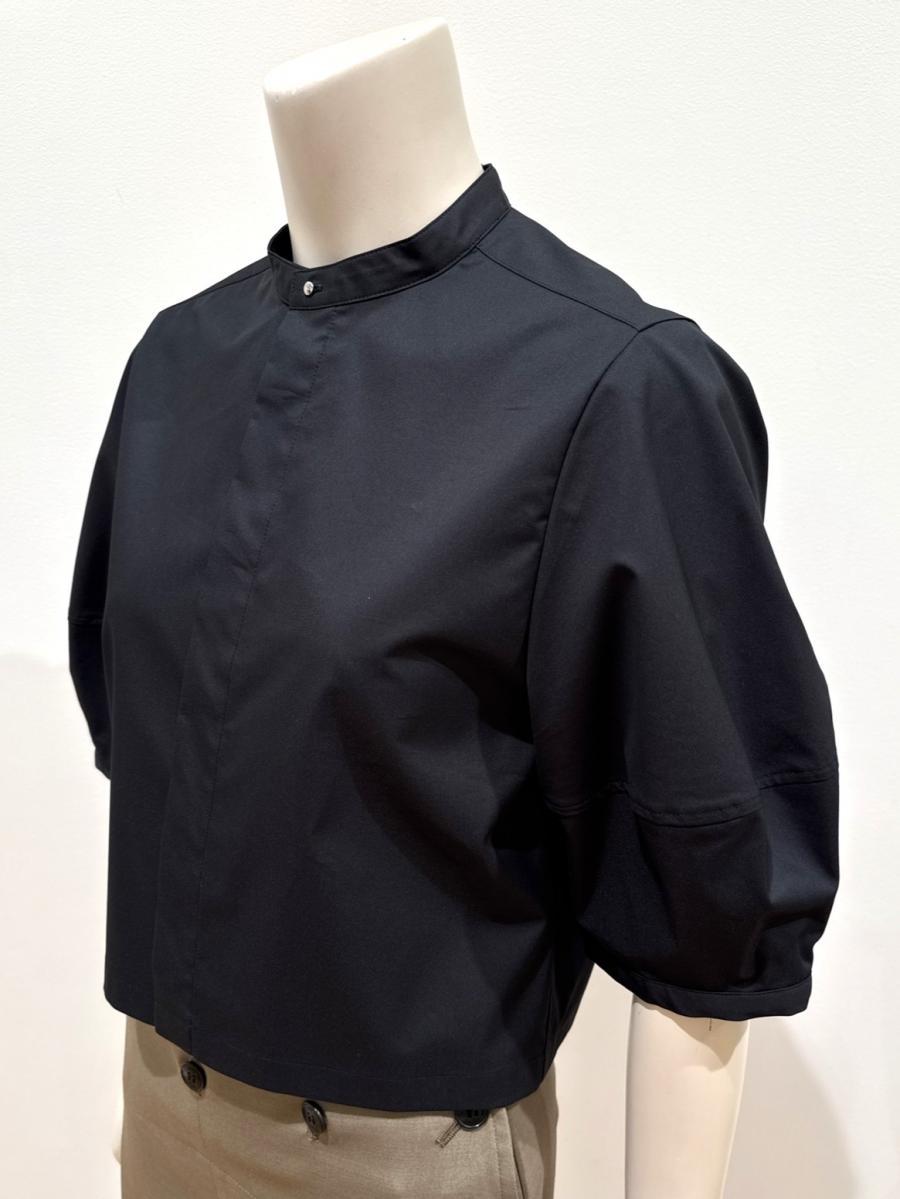  HYKE（ハイク）／T/C  BALLOON SLEEVE CROPPED BLOUSE（15264）