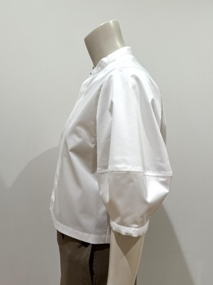  HYKE（ハイク）／T/C  BALLOON SLEEVE CROPPED BLOUSE（15264）