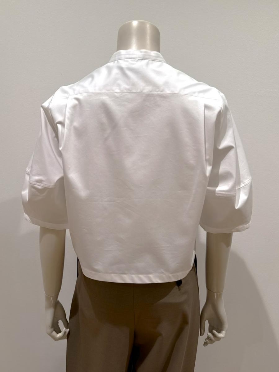  HYKE（ハイク）／T/C  BALLOON SLEEVE CROPPED BLOUSE（15264）