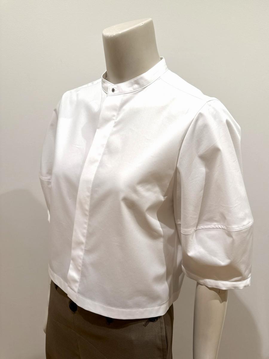  HYKE（ハイク）／T/C  BALLOON SLEEVE CROPPED BLOUSE（15264）