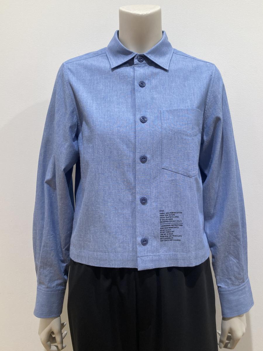HYKE（ハイク）／CHAMBRAY CROPPED SHIRT（15270）