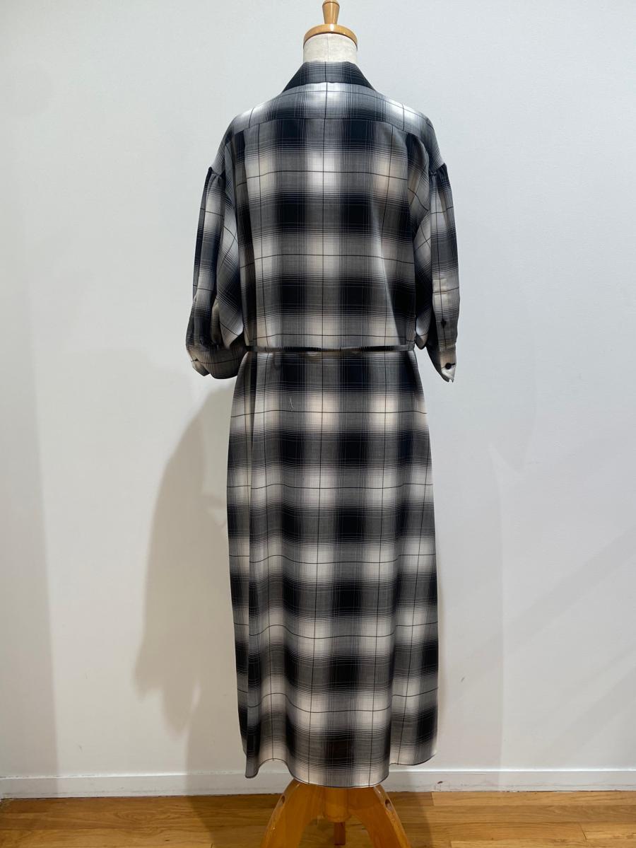 HYKE（ハイク）／  T/W OMBRE CHECK DRESS（16231）