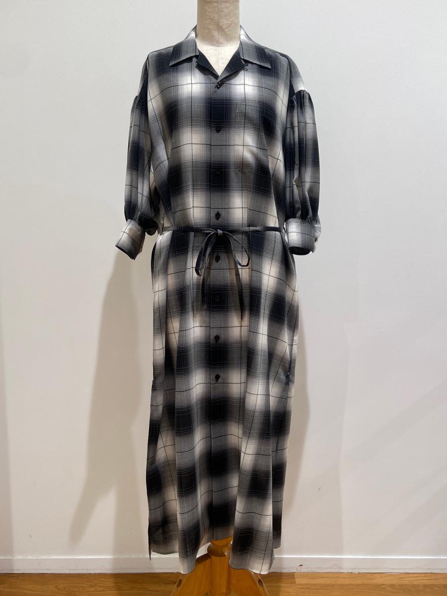 HYKE（ハイク）／  T/W OMBRE CHECK DRESS（16231）