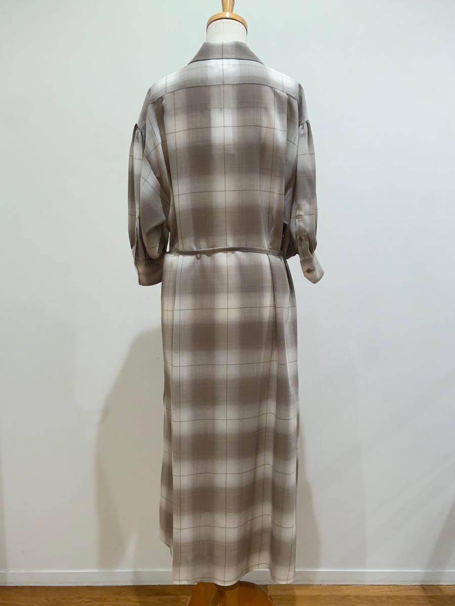 HYKE（ハイク）／  T/W OMBRE CHECK DRESS（16231）