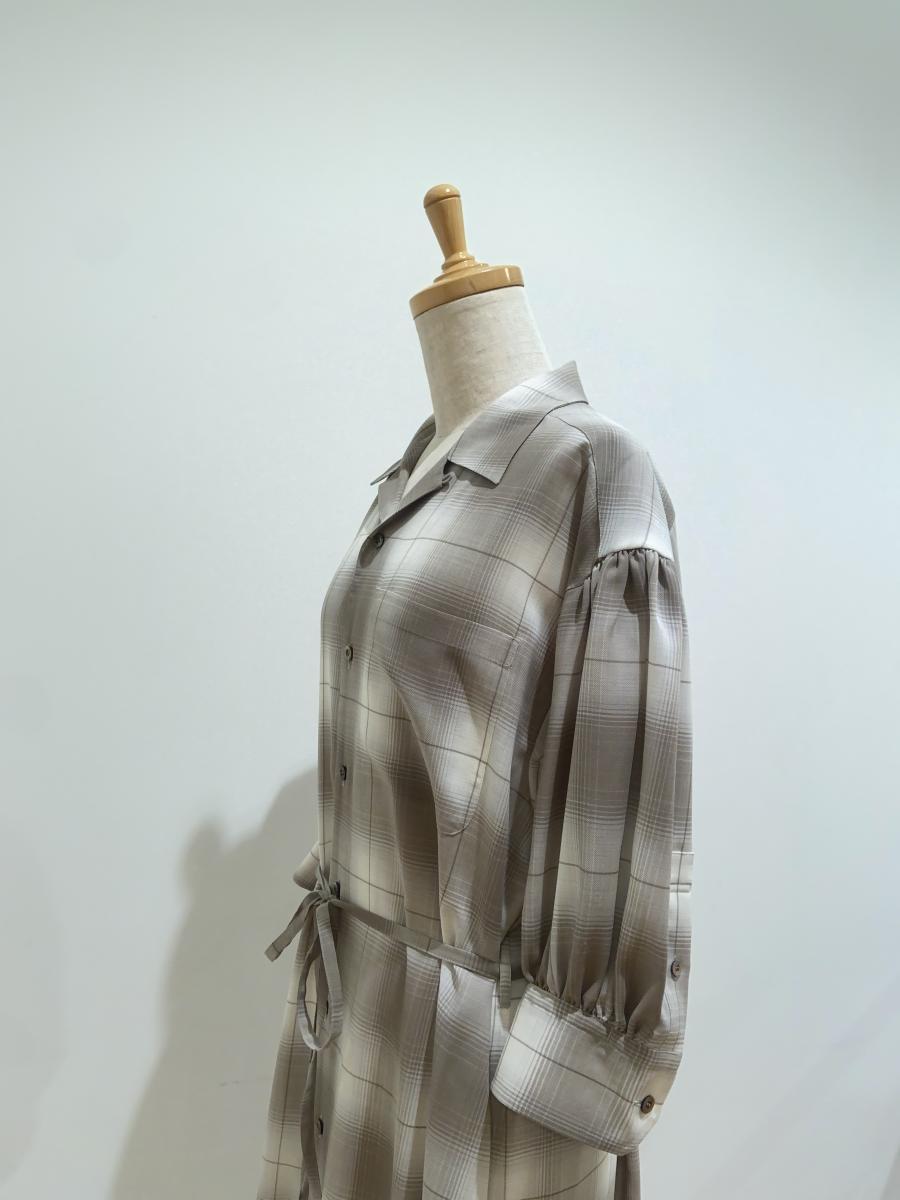 HYKE（ハイク）／  T/W OMBRE CHECK DRESS（16231）